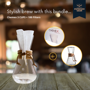 Chemex 3 cups + 100 Filtes