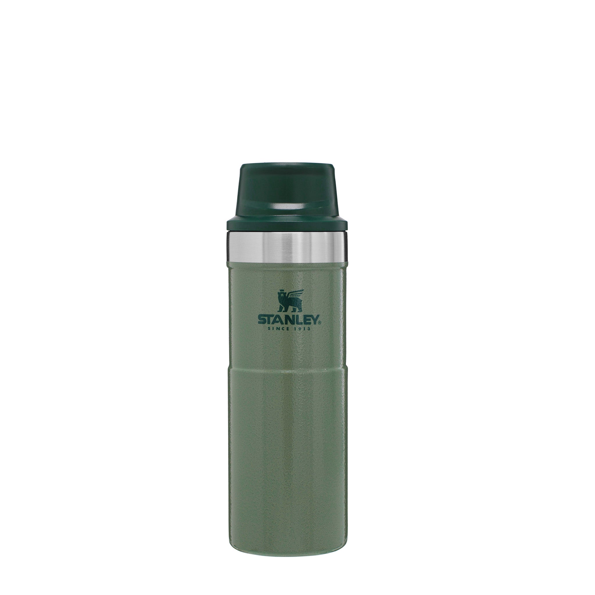 Stanley 36oz Green Stainless Steel Cold or Hot Thermos Water Bottle Sip Top