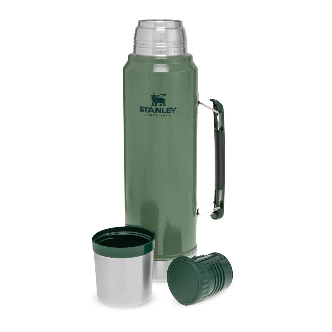 Stanley Adventure Stainless Steel Vacuum Bottle 1L / 1,1 qt Hammerton Green  – Thermos per Alimenti in